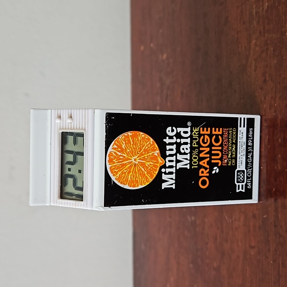 Vintage 90's Minute Maid OrangeJuice 1992 Olympics Clock Paperweight M…